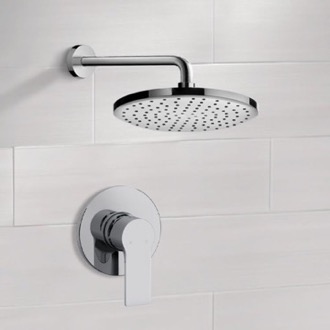 Shower Faucet Chrome Shower Faucet Set With Rain Shower Head Remer SS50